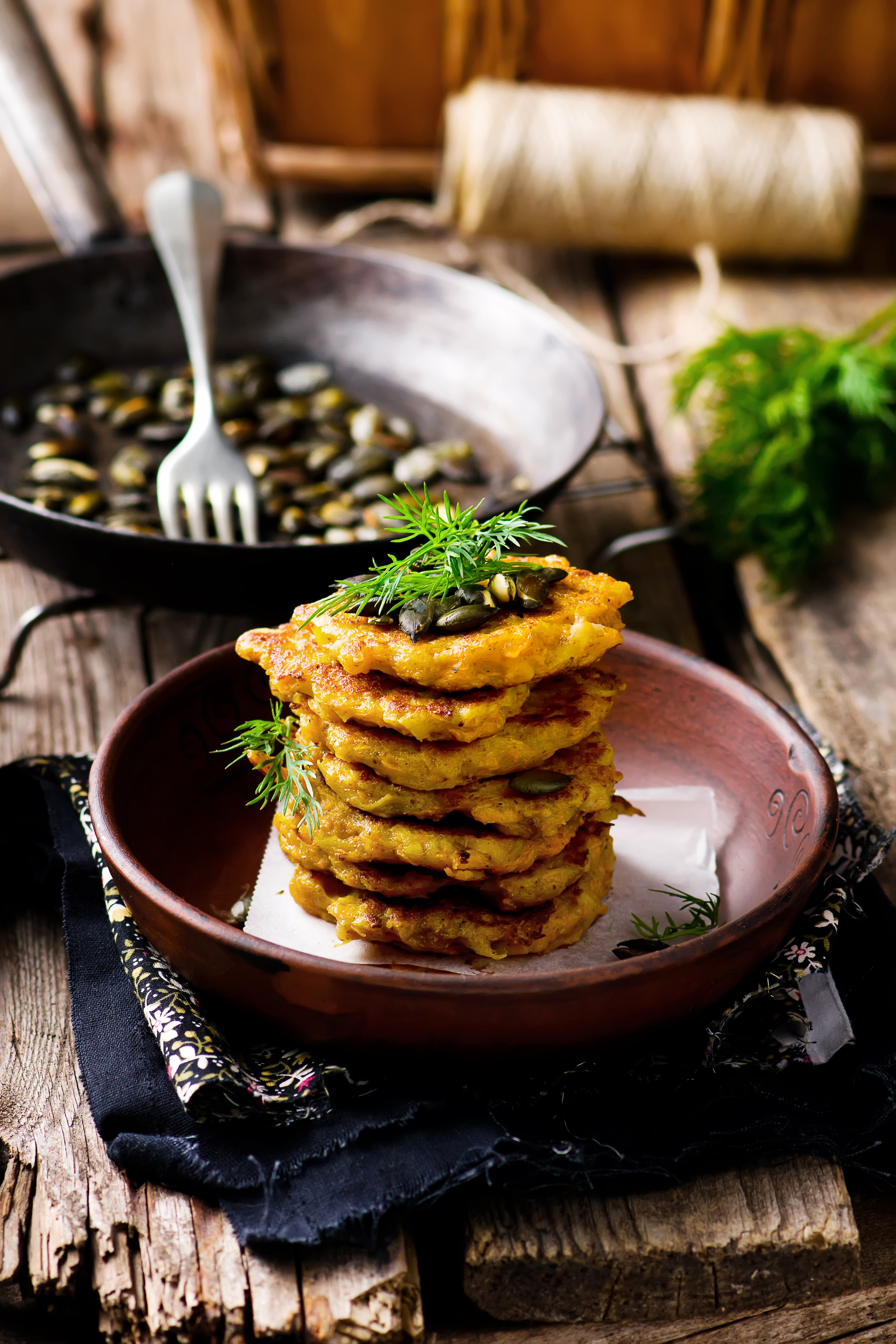 potato and pumpkin fritters