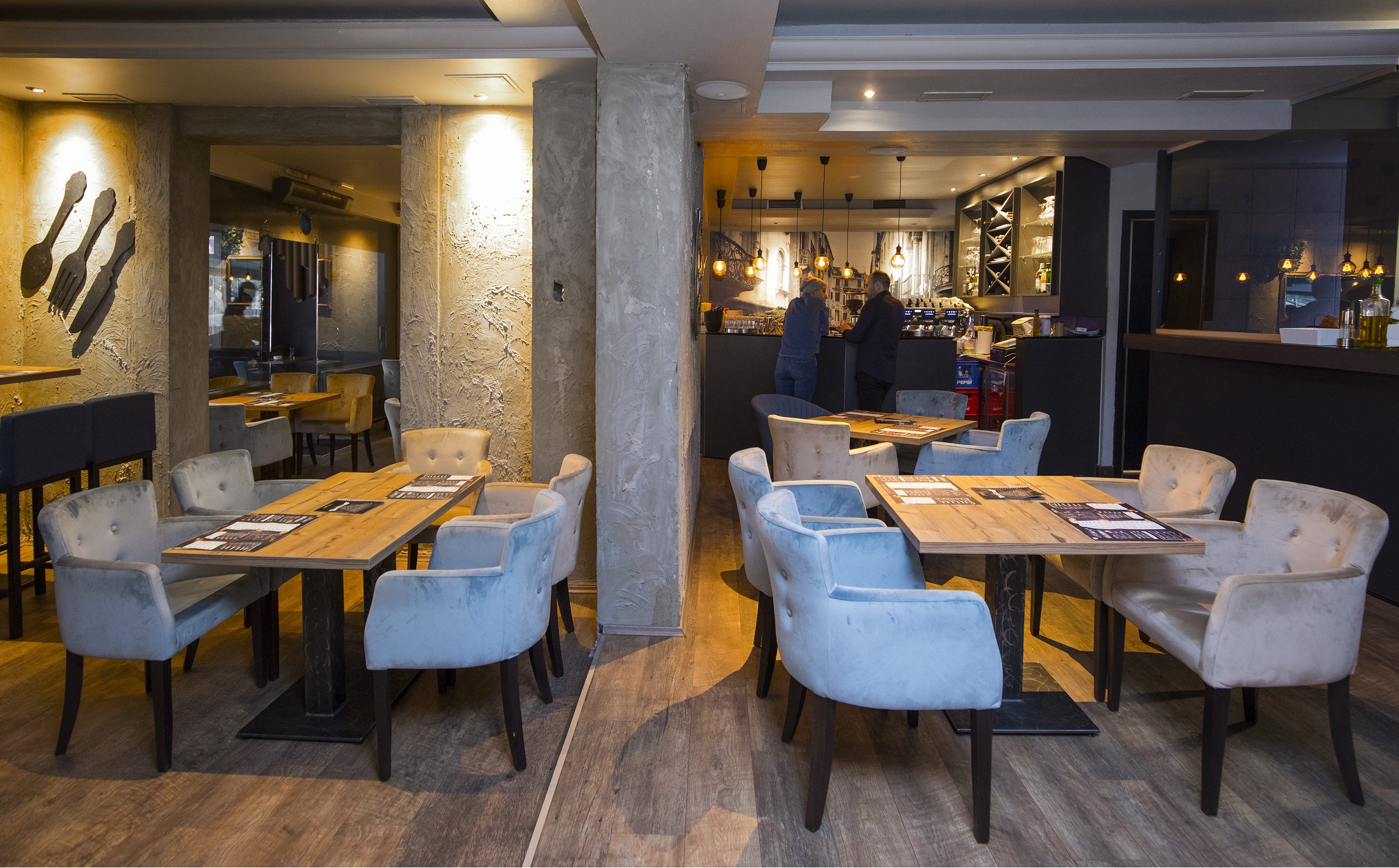 Zagreb, 020218.
Trg J.F. Kennedy.
Bistro Urban.
Foto: Biljana Blivajs / CROPIX