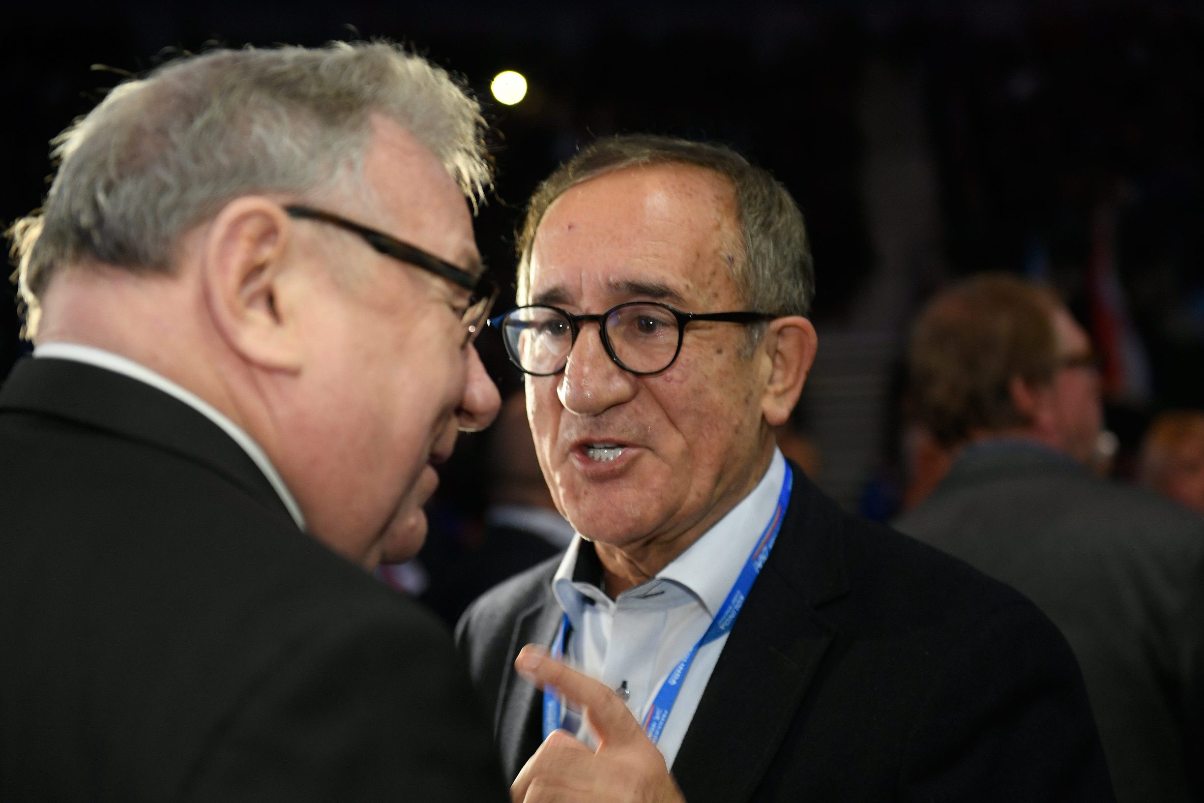 Zagreb, 191219.
KC Drazen Petrovic.
Zavrsni predizborni skup kandidatkinje za predsjednicu Republike Hrvatske, Kolinde Grabar Kitarovic.
Na fotografiji: Lino Cervar.
Foto: Goran Mehkek / CROPIX