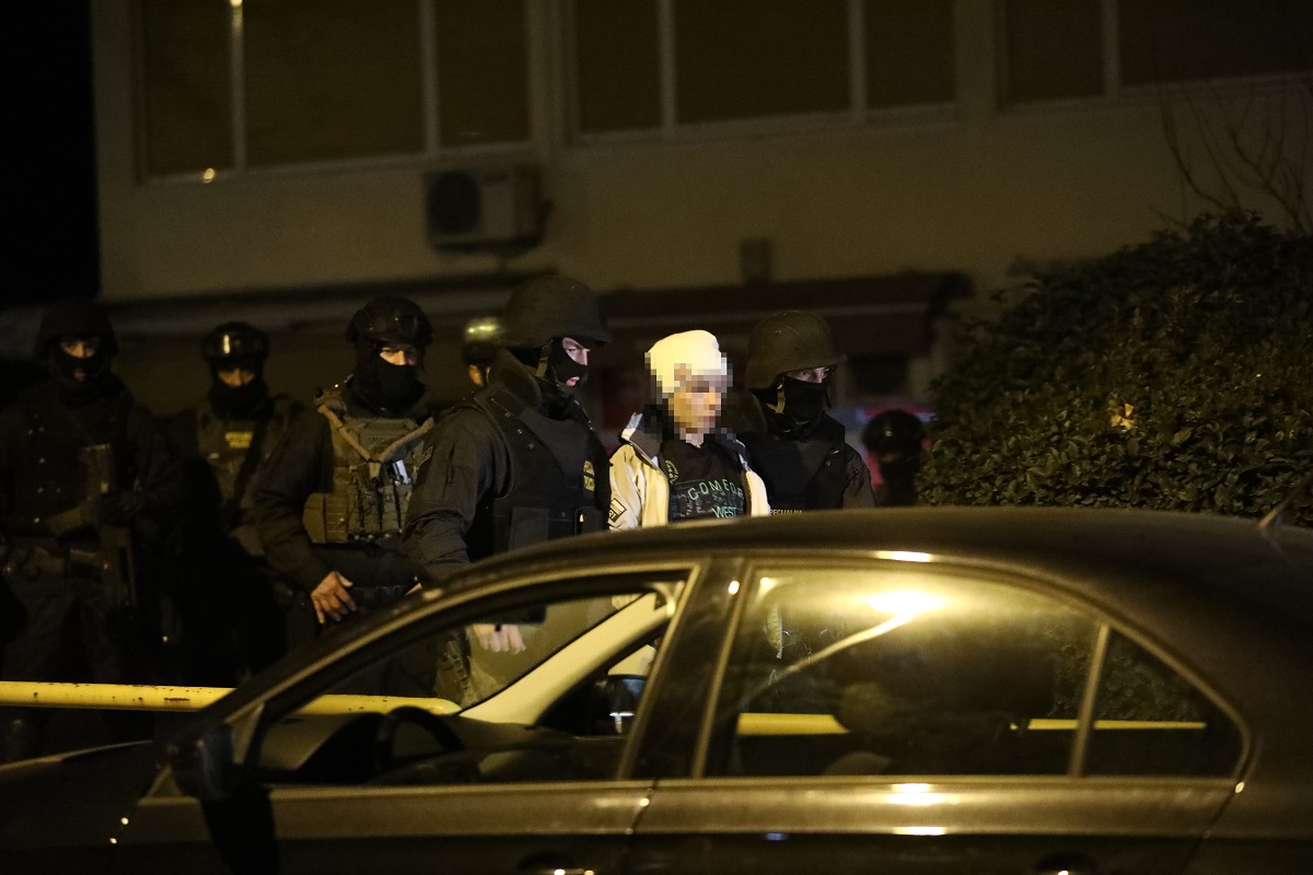 Split, 110120.
Policijska akcija vezana uz trostruko ubojstvo u centru Splita.
Foto: Vojko Basic / CROPIX
