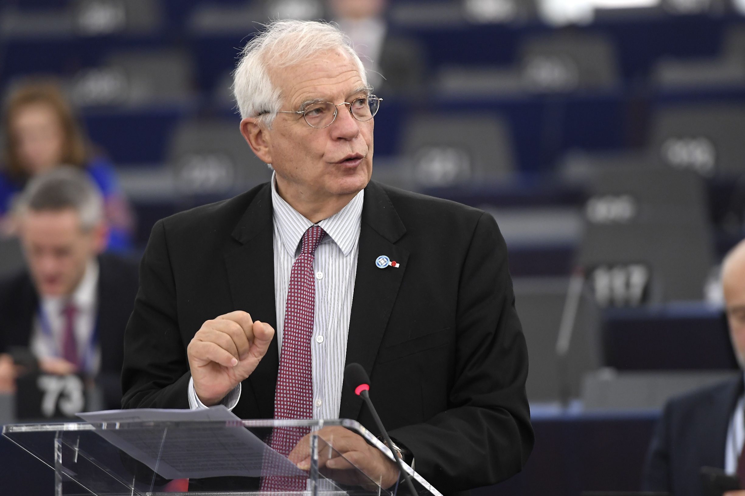 Visoki predstavnik Josep Borrell pred Europskim parlamentom u Strasbourgu 