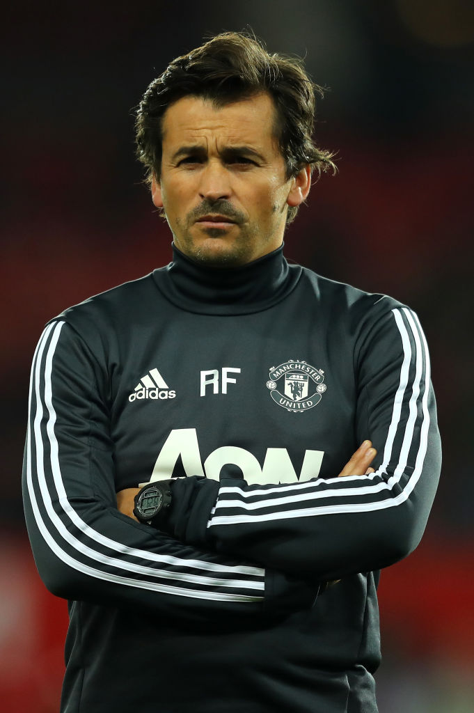 MANCHESTER, ENGLAND - SEPTEMBER 20: Rui Faria, Manchester United assistant manager looks on prior to the Carabao Cup Third Round match between Manchester United and Burton Albion at Old Trafford on September 20, 2017 in Manchester, England.  (Photo by Richard Heathcote/Getty Images)