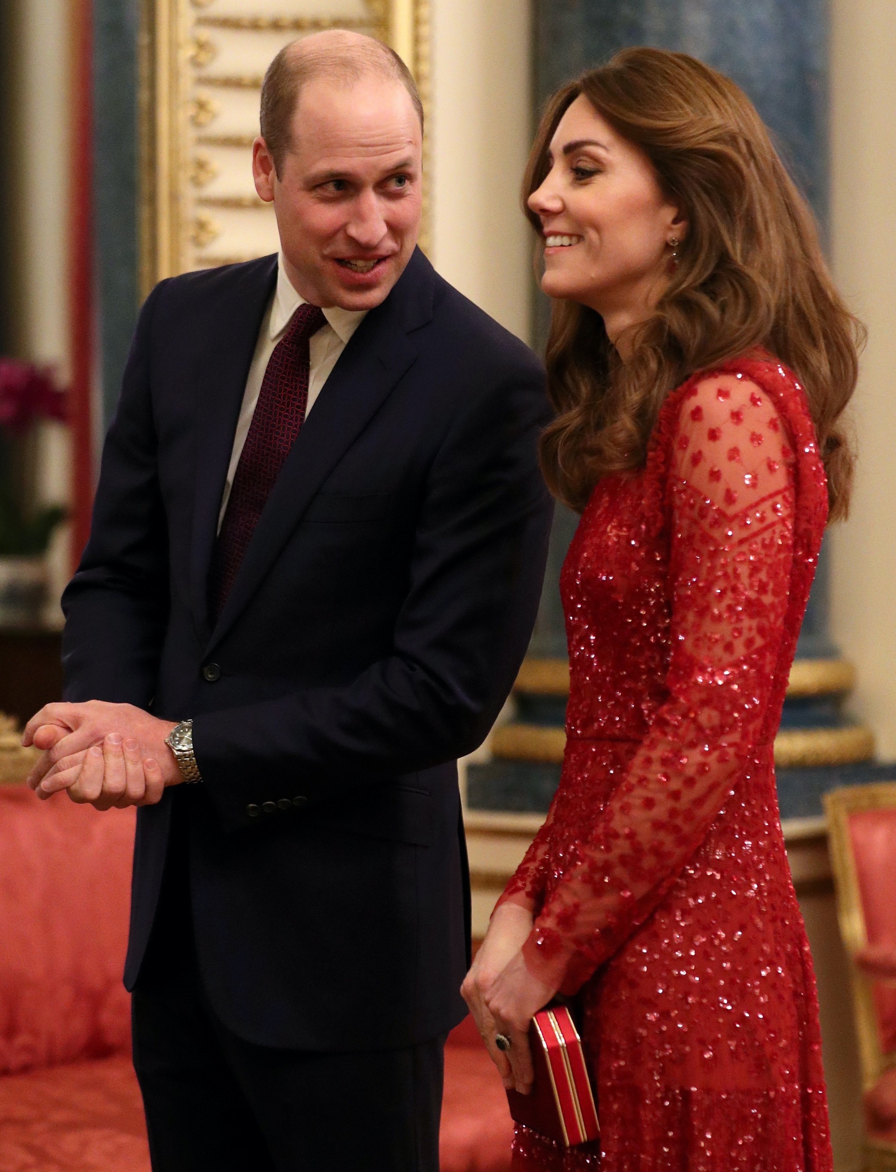 The Duke and Duchess of Cambridge attend a reception to mark the UK-Africa Investment Summit at Buckingham Palace, London, UK, on the 20th January 2020.

Picture by Yui Mok/WPA-Pool.
20 Jan 2020, Image: 493872073, License: Rights-managed, Restrictions: NO United Kingdom, Model Release: no, Credit line: MEGA / The Mega Agency / Profimedia