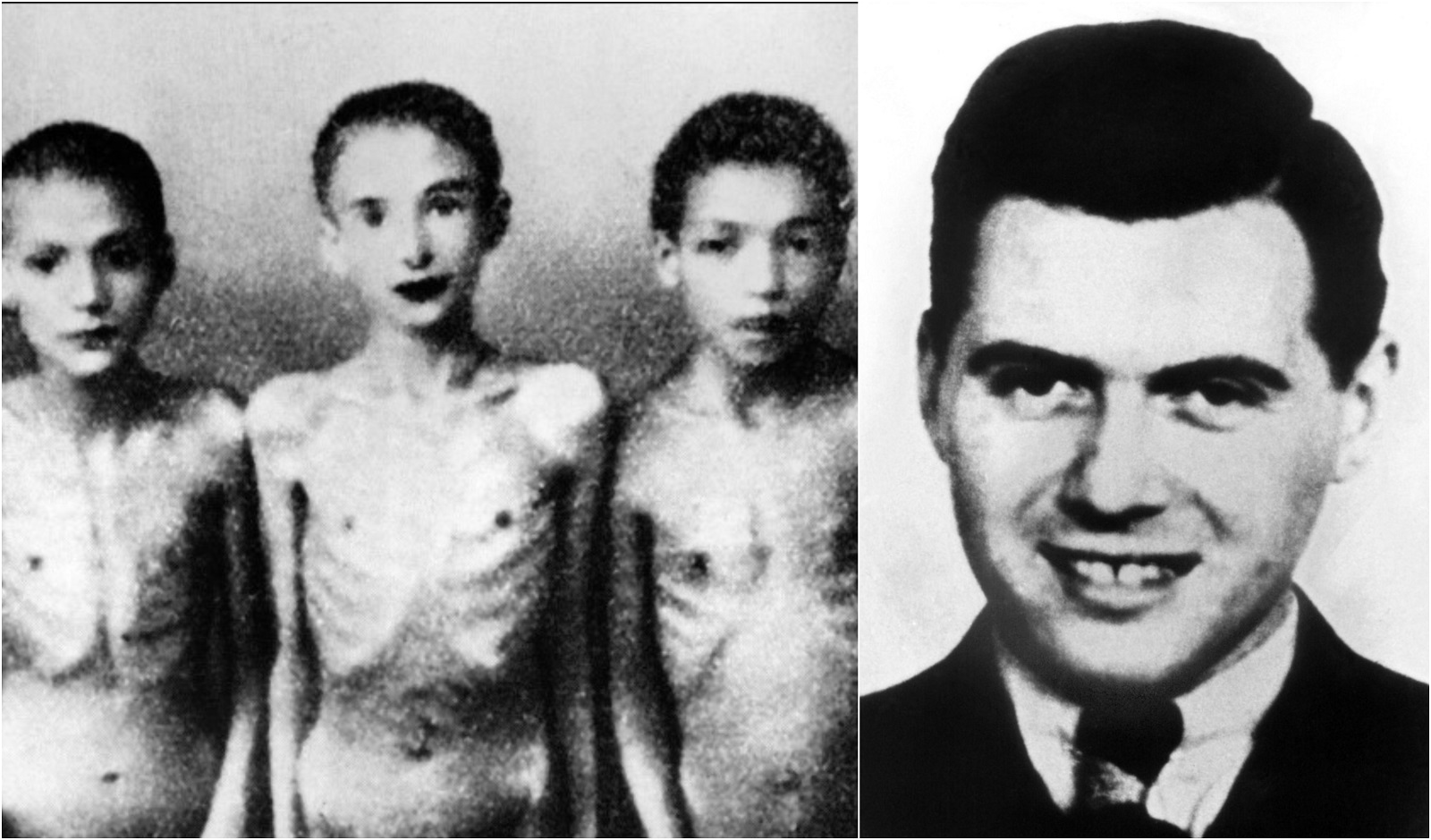Mengele (desno) i njegove žrtve