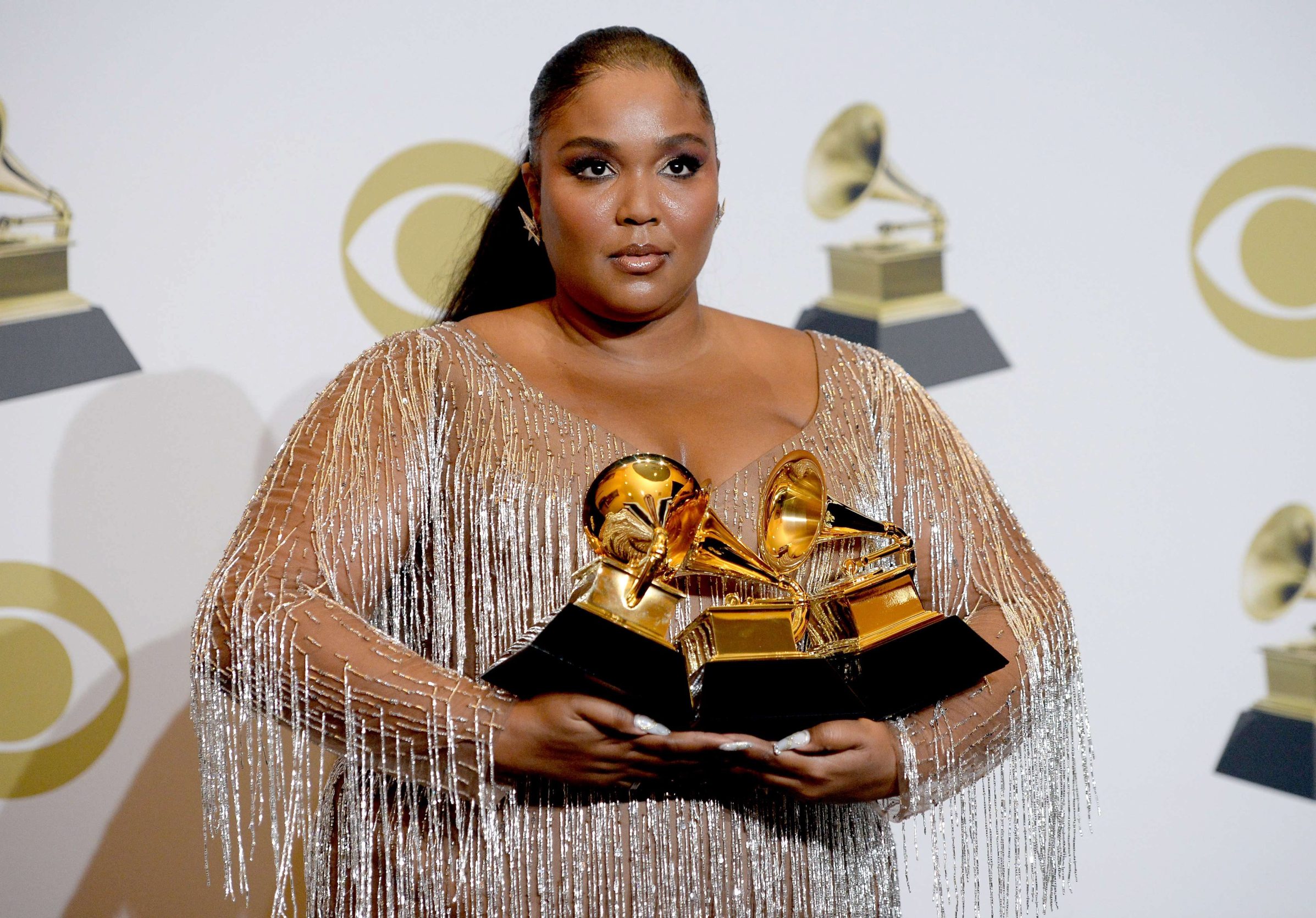 LOS ANGELES, CALIFORNIA - JANUARY 26: Lizzo poses in the press room during the 62nd Annual GRAMMY Awards at Staples Center on January 26, 2020 in Los Angeles, California.   Amanda Edwards/Getty Images/AFP
== FOR NEWSPAPERS, INTERNET, TELCOS & TELEVISION USE ONLY ==