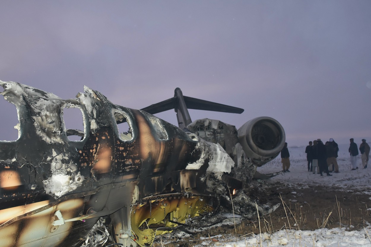 (200127) -- GHAZNI (AFGHANISTAN), Jan. 27, 2020 () -- Photo taken on Jan. 27, 2020 shows the wreckage of the crashed plane in Deh Yak district of Ghazni province, Afghanistan. The Afghan Taliban claimed Monday that its fighters shot down a U.S. forces' aircraft in eastern Ghazni province. The U.S. military said on Monday that it is monitoring the situation following reports of a U.S. aircraft crash in Afghanistan., Image: 495112695, License: Rights-managed, Restrictions: WORLD RIGHTS excluding China - Fee Payable Upon Reproduction - For queries contact Avalon.red - sales@avalon.red London: +44 (0) 20 7421 6000 Los Angeles: +1 (310) 822 0419 Berlin: +49 (0) 30 76 212 251, Model Release: no, Credit line: Xinhua/Avalon.red / Avalon Editorial / Profimedia