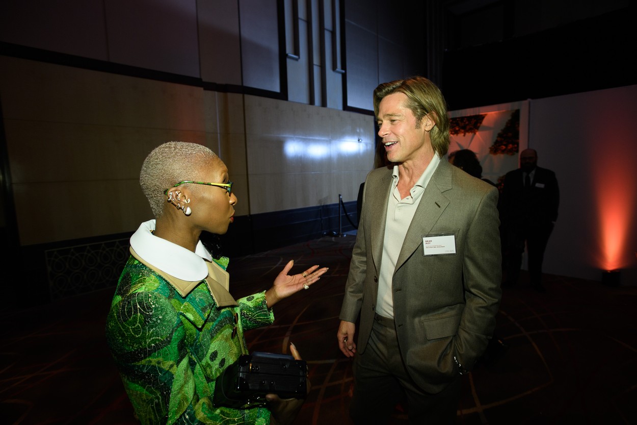 Oscar® nominees Cynthia Erivo and Brad Pitt at the Oscar Nominee Luncheon held at the Ray Dolby Ballroom, Monday, January 27, 2020. The 92nd Oscars will air on Sunday, February 9, 2020 live on ABC., Image: 495165629, License: Rights-managed, Restrictions: For Editorial Use Only, Model Release: no, Credit line: A.M.P.A.S. / PictureLux / Profimedia