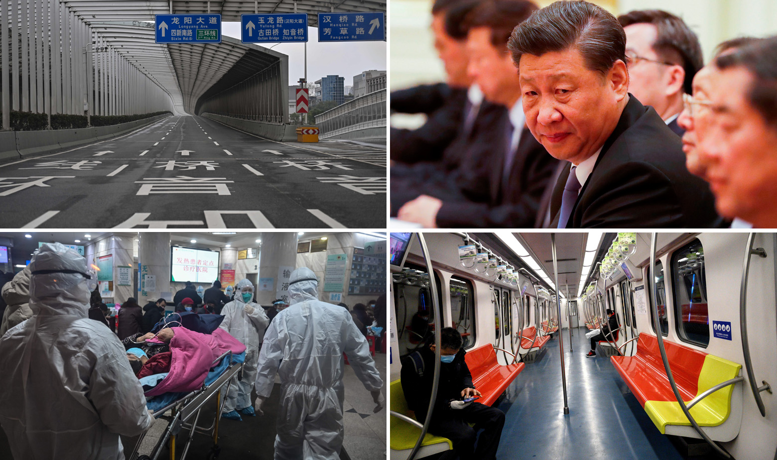 Prizori iz Wuhana i Xi Jinping