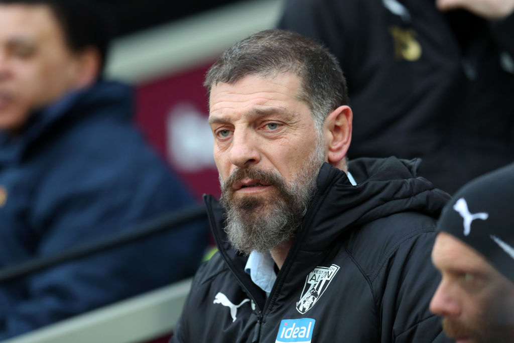 LONDON, ENGLAND - JANUARY 25: Slaven Bilic, Manager of West Bromwich Albion looks on prior to the FA Cup Fourth Round match between West Ham United and West Bromwich Albion at The London Stadium on January 25, 2020 in London, England. (Photo by Catherine Ivill/Getty Images)