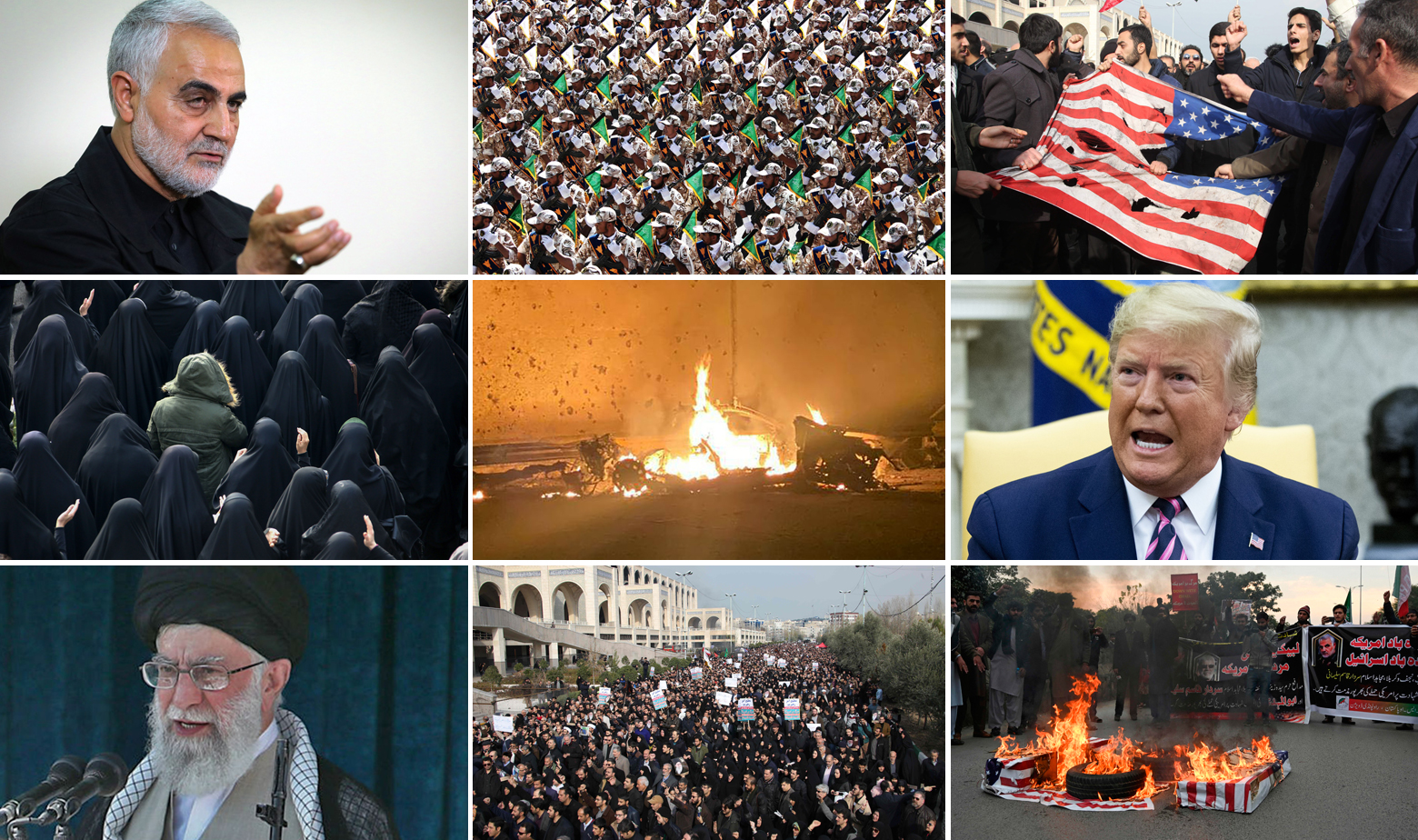Ubijeni general Soleimani, prizori iz Irana, mjesto likvidacije i Donald Trump