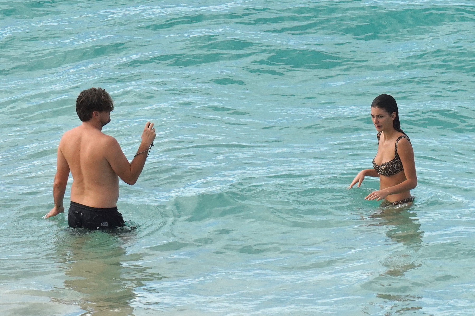 EXCLUSIVE PICTURES. IN POOL WITH ELIOT PRESS AND BACKGRID PHOTOGRAPHER. PLEASE CONTACT LOCAL AGENTS TO KEEP EXCLUSIVE.

THIS SET IS POOL.

Leonardo DiCaprio and Camila Morrone enjoy their holiday with a day at the beach on December 31st 2019 in St Barts., Image: 490785875, License: Rights-managed, Restrictions: , Model Release: no, Credit line: IMP Features / IMP Features / Profimedia