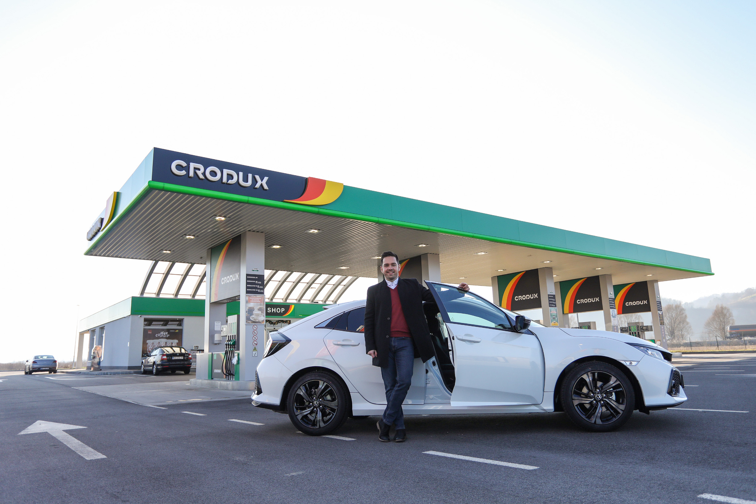 02.01.2020., Zacretje - Primopredaja automobila Honda Civic, dobitniku Crodux nagradne igre.
Photo: Borna Filic/PIXSELL