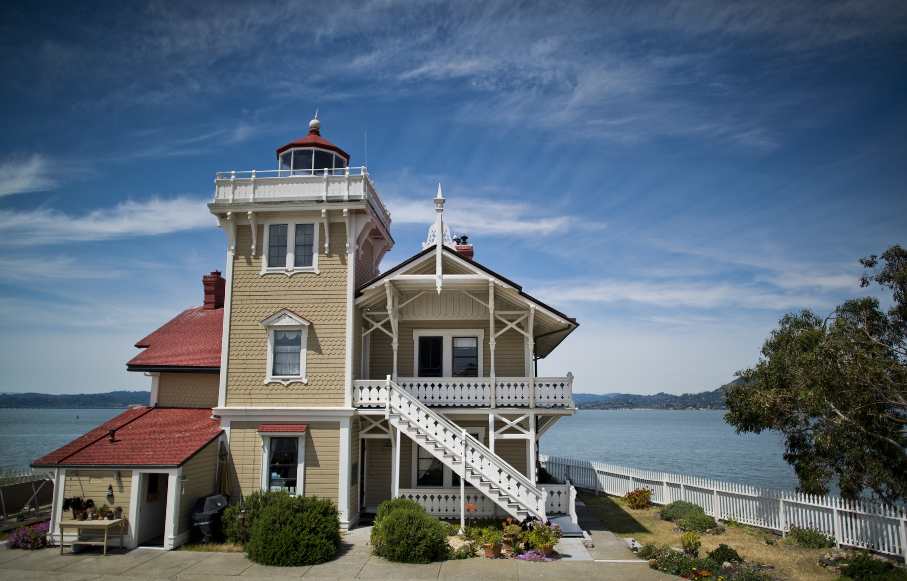 May 2, 2014 - Richmond, CA - East Brother Light Station Bed and Breakfast is a restored California Victorian Lighthouse perched atop an island in the strait that separates San Francisco and San Pablo Bays near Richmond, Calif., on Friday, May 2, 2014., Image: 193770191, License: Rights-managed, Restrictions: * USA Tabloid Rights OUT *, Model Release: no, Credit line: Manny Crisostomo / Zuma Press / Profimedia