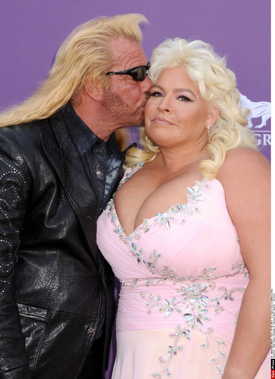 7 April 2013 - Las Vegas, California - Duane Chapman, Beth Chapman, Dog The Bounty Hunter. 48th Annual Academy of Country Music Awards - Arrivals held at the MGM Grand Garden Arena. Photo Credit: Byron Purvis/AdMedia/ADMEDIA_adm_ACM2013AR_373/Credit:Byron Purvis/AdMedia/SIPA/1304080919, Image: 226416375, License: Rights-managed, Restrictions: , Model Release: no, Credit line: Byron Purvis/AdMedia / Sipa Press / Profimedia