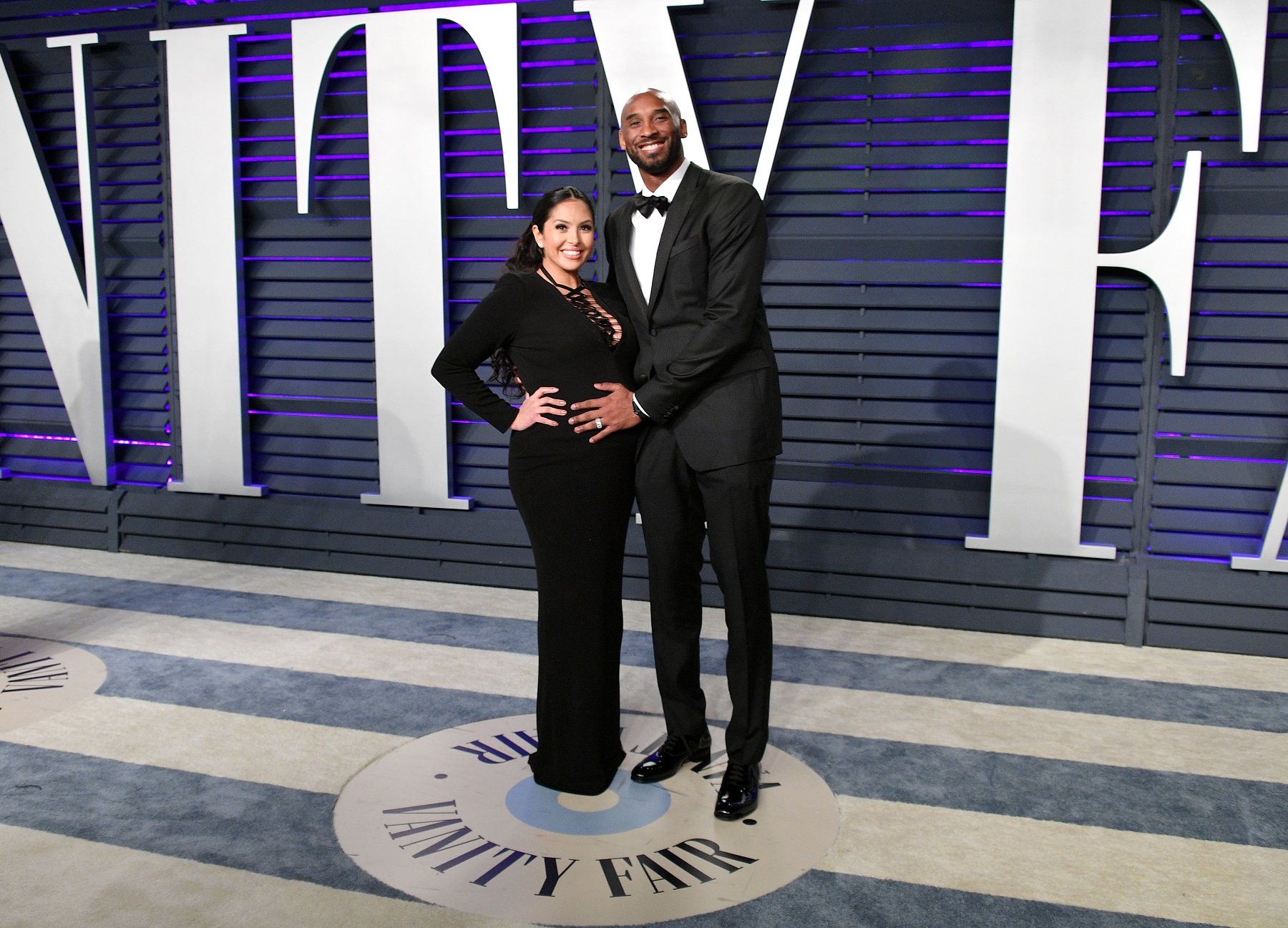 BEVERLY HILLS, CA - FEBRUARY 24:  Vanessa Laine Bryant (L) and Kobe Bryant attend the 2019 Vanity Fair Oscar Party hosted by Radhika Jones at Wallis Annenberg Center for the Performing Arts on February 24, 2019 in Beverly Hills, California.  (Photo by Dia Dipasupil/Getty Images)