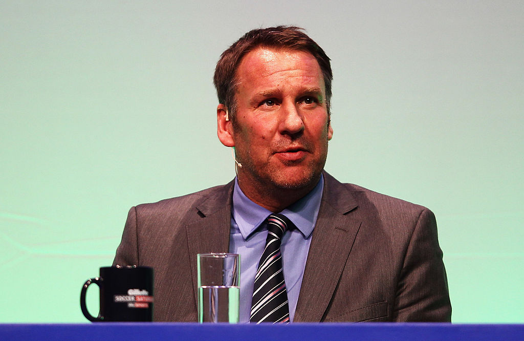 BOURNEMOUTH, ENGLAND - MARCH 19:  Paul Merson answers questions during Gillette Soccer Saturday Live with Jeff Stelling on March 19, 2012 at the Bournemouth International Centre in Bournemouth, England.  (Photo by Bryn Lennon/Getty Images)