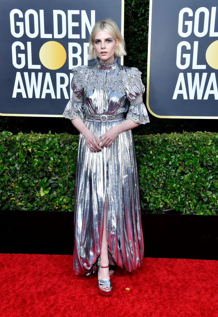 BEVERLY HILLS, CALIFORNIA - JANUARY 05: Lucy Boynton attends the 77th Annual Golden Globe Awards at The Beverly Hilton Hotel on January 05, 2020 in Beverly Hills, California. (Photo by Frazer Harrison/Getty Images)