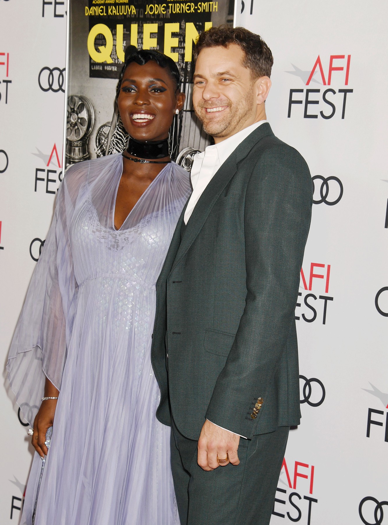 HOLLYWOOD, CA - NOVEMBER 14: Jodie Turner-Smith and Joshua Jackson attend the 
