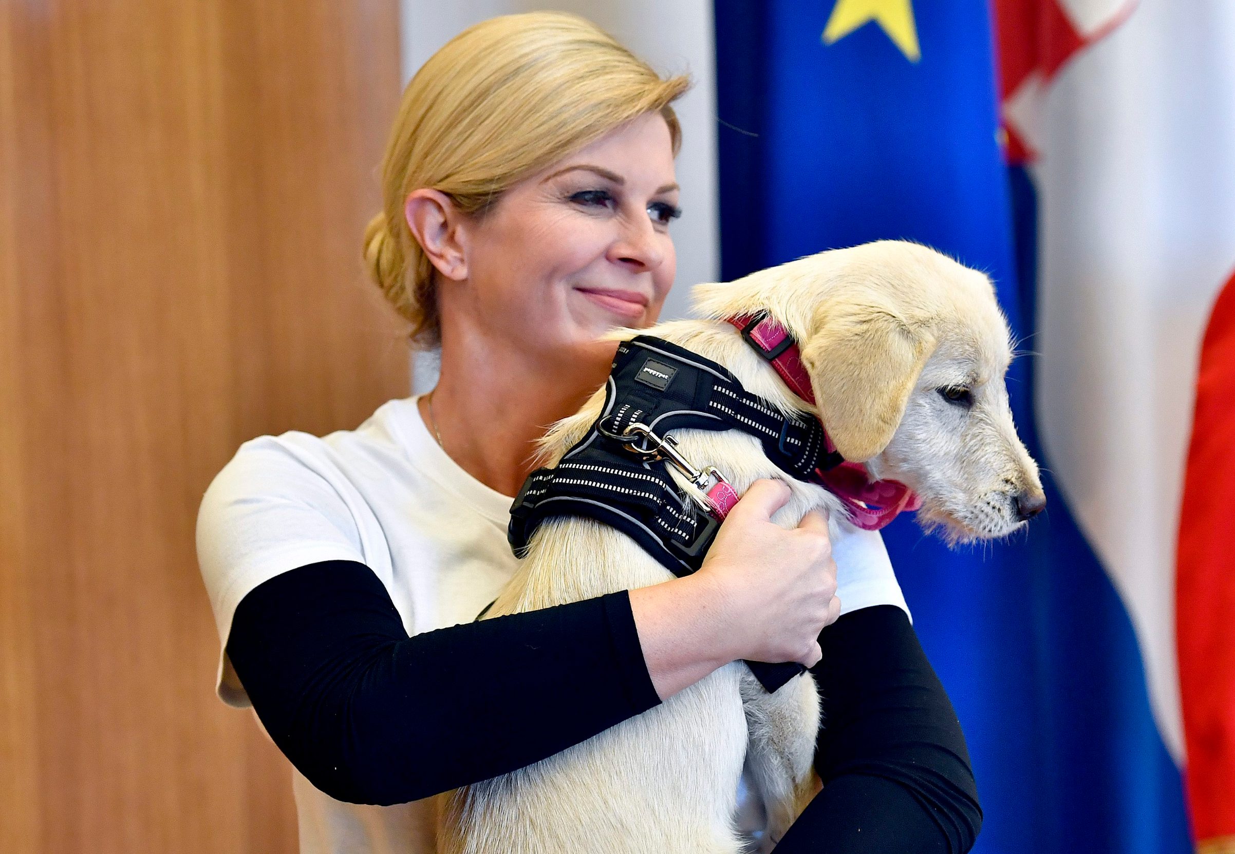 Kolinda Grabar-Kitarović s psom Kikom