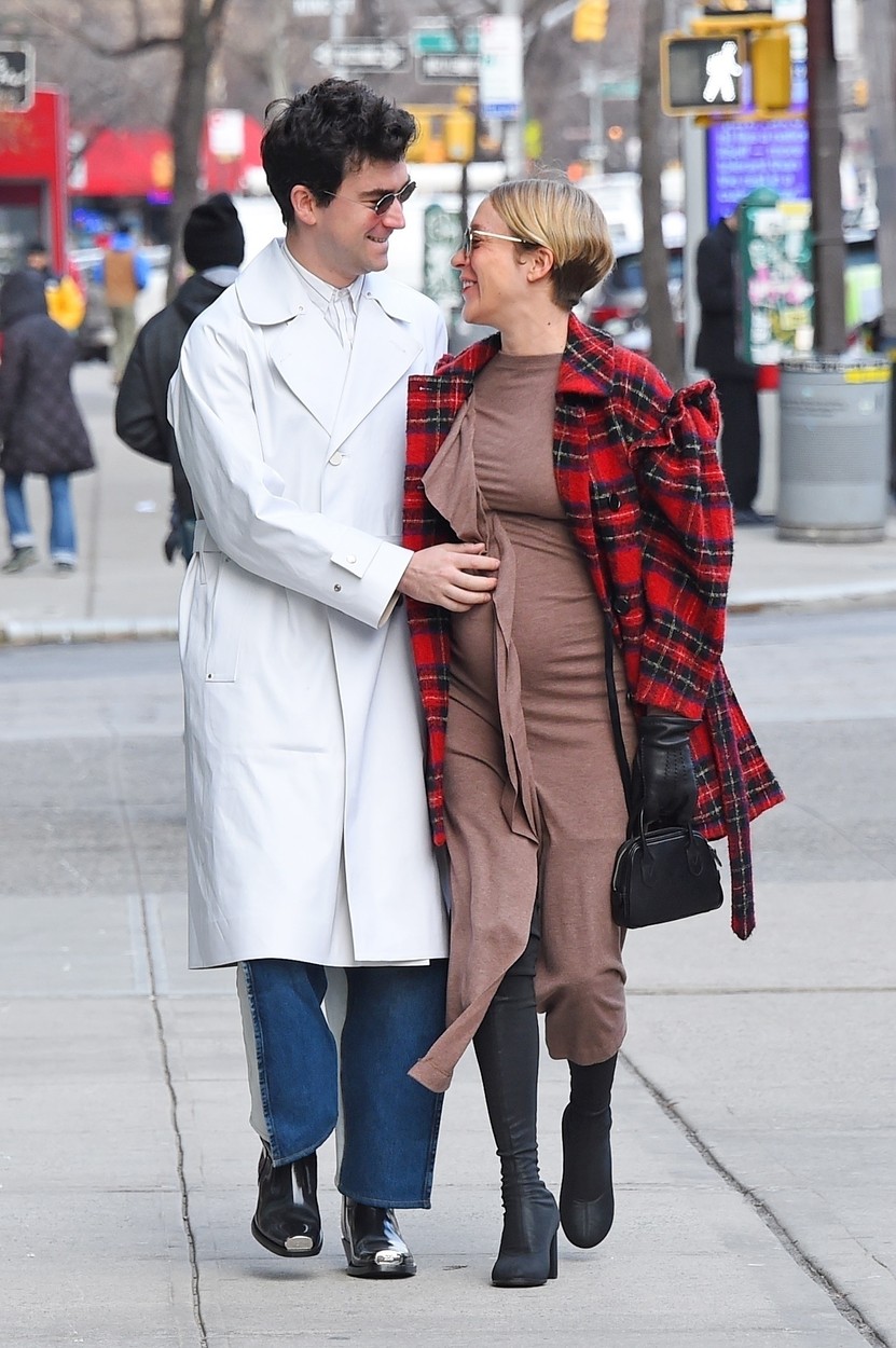 *PREMIUM-EXCLUSIVE* New York, NY  - *EXCLUSIVE*  -  **WEB EMBARGO UNTIL 3 PM EST ON JANUARY 7, 2020** Baby News! Chloë Sevigny happily shows off her growing baby bump for the first time as she is spotted on a PDA filled stroll with gallery director boyfriend Sinisa Mackovic. The pair put on a very loved up display as they walked through SoHo with the 45 year old actress showing off her growing bump in a fitted sweater dress topped with a plaid coat. *Shot on January 6, 2020*

BACKGRID USA 7 JANUARY 2020, Image: 491457304, License: Rights-managed, Restrictions: , Model Release: no, Credit line: JosiahW / BACKGRID / Backgrid USA / Profimedia