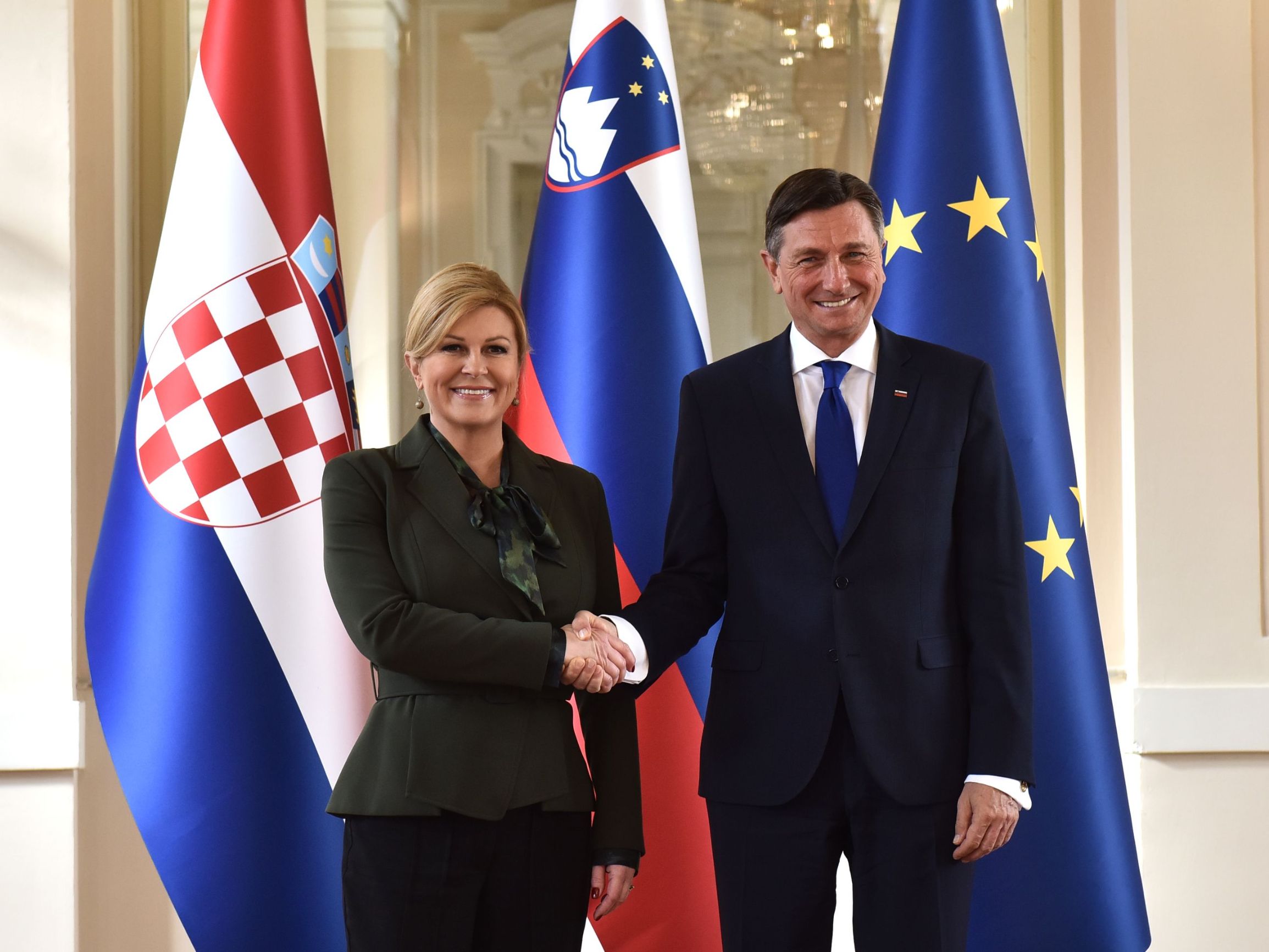 Kolinda Grabar Kitarović, Borut Pahor