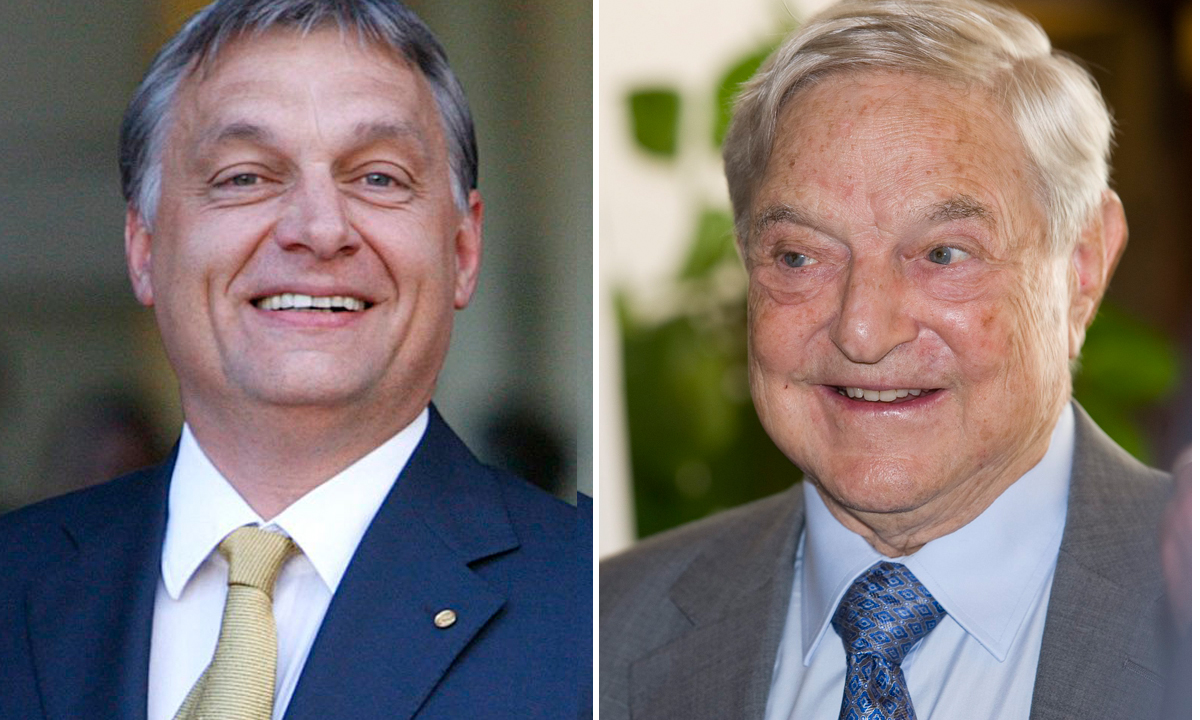 Viktor Orban (lijevo) i George Soros (desno)