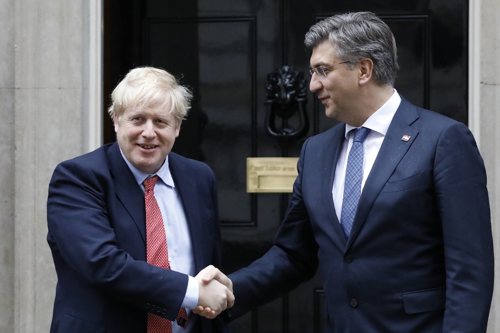 Boris Johnson i Andrej Plenković