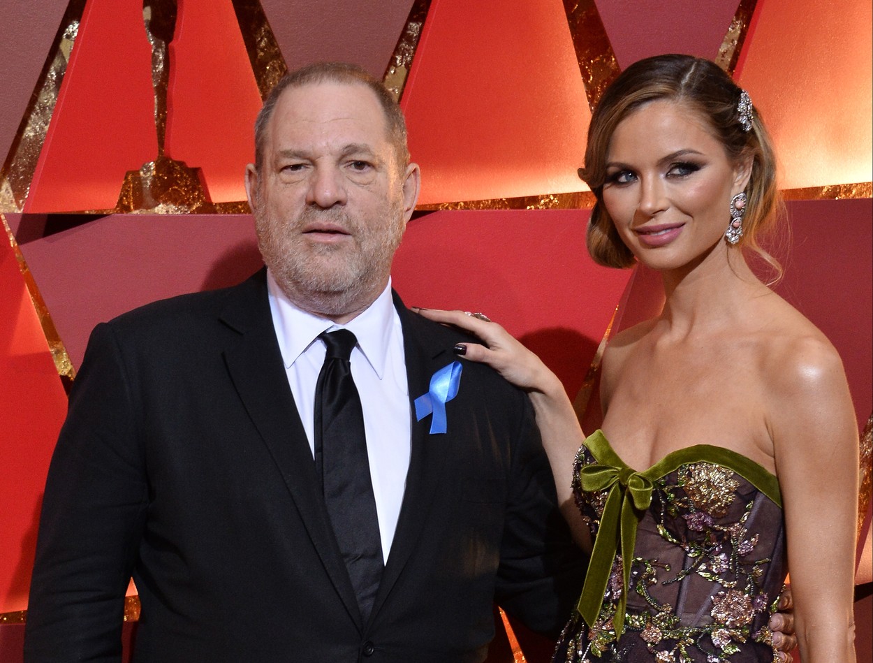 Producer Harvey Weinstein (L) and designer Georgina Chapman arrive on the red carpet for the 89th annual Academy Awards at the Dolby Theatre in the Hollywood section of Los Angeles on February 26, 2017. Photo by /UPI, Image: 322558485, License: Rights-managed, Restrictions: , Model Release: no, Credit line: JIM RUYMEN / UPI / Profimedia