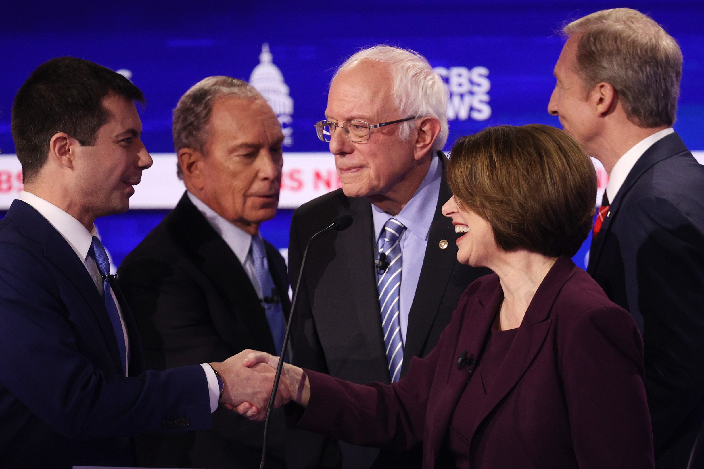 Kandidati Demokratske stranke za predsjednika SAD-a; Pete Buttigieg, Mike Bloomberg, Amy Klobuchar i Tom Steyer 
