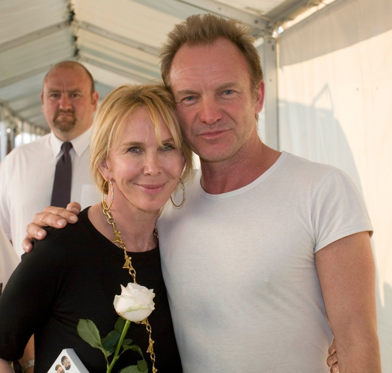 31st May 2009. The Hay Festival, held in Hay on Wye, Herefordshire, UK.  Among those attending, Sting with his wife Trudi Styler., Image: 33782637, License: Rights-managed, Restrictions: , Model Release: no, Credit line: GoffPhotos.com / Goff Photos / Profimedia