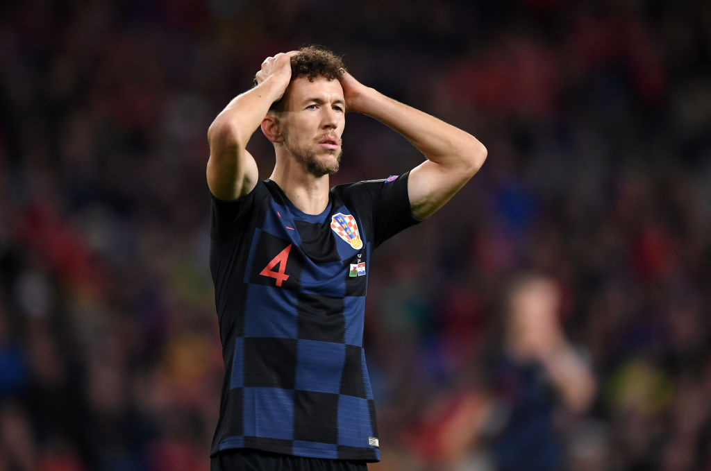 CARDIFF, WALES - OCTOBER 13:  Ivan Perisic of Croatia reacts after a missed shot during the UEFA Euro 2020 qualifier between Wales and Croatia at Cardiff City Stadium on October 13, 2019 in Cardiff, Wales. (Photo by Alex Davidson/Getty Images)