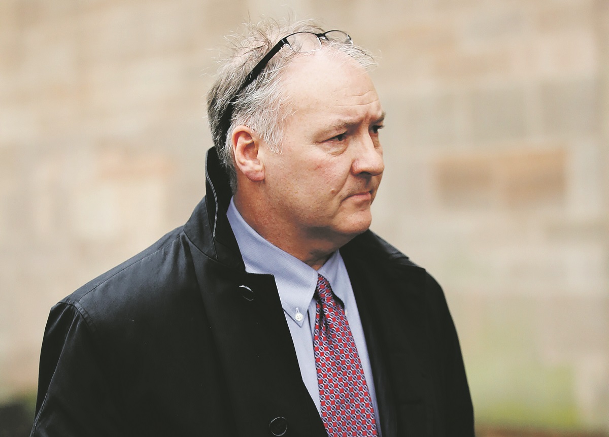 FILE PICTURE - Ian Paterson, 58, arrives at Nottingham Crown Court, Feb 20 2017. See NTI story NTIBREAST. Rogue breast cancer surgeon Ian Paterson faces prison when he is sentenced at Nottingham Crown Court later today, May 31, 2017, for wounding patients by carrying out unnecessary operations.  Paterson, 59, was convicted last month after his trial heard he carried out mastectomies on patients after inventing or exaggerating their risk of cancer.  The surgeon, described by police and his victims as having a 