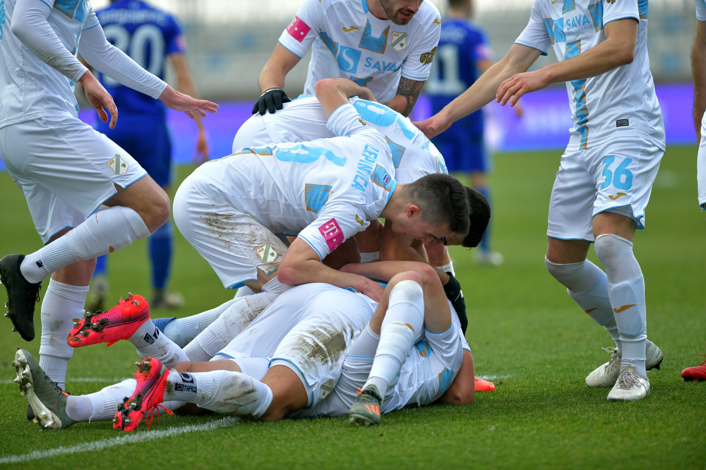 Rijeka, 090220. 
Igraliste Rujevica.
Utakmica 22. kola 1. HNL izmedju HNK Rijeka i NK Slaven Belupo.
Na fotografiji: Antonio Colak.
Foto: Srdjan Vrancic / CROPIX