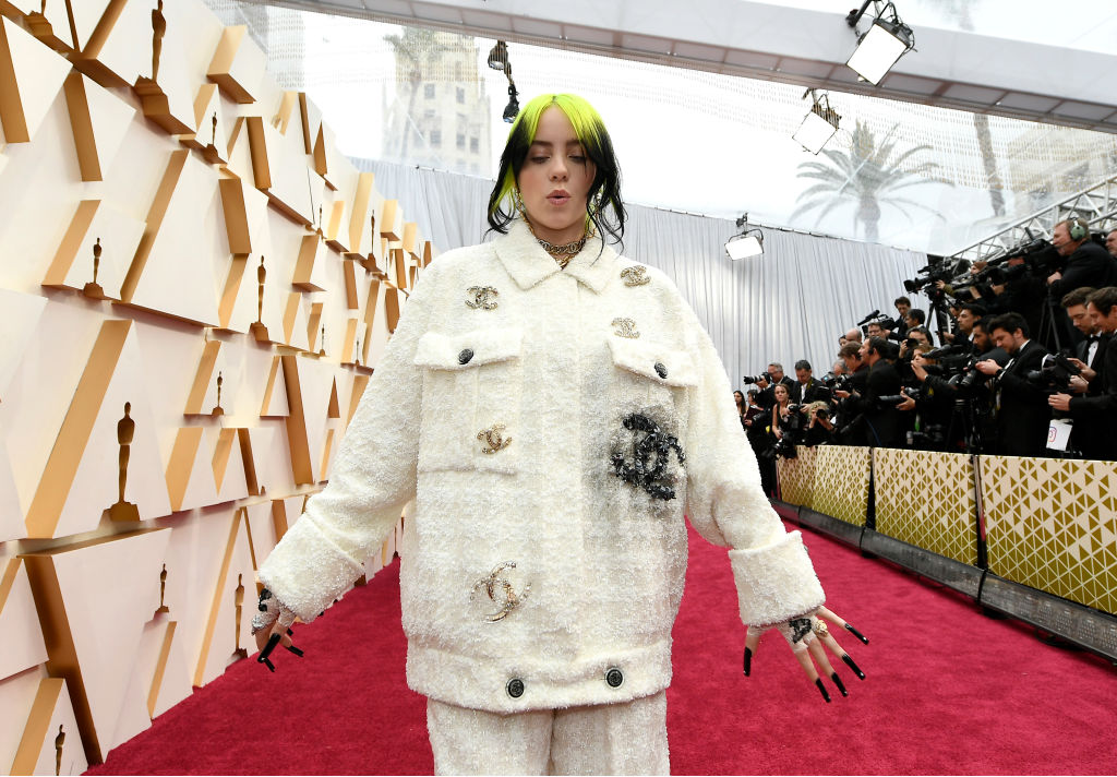 HOLLYWOOD, CALIFORNIA - FEBRUARY 09: Billie Eilish attends the 92nd Annual Academy Awards at Hollywood and Highland on February 09, 2020 in Hollywood, California. (Photo by Kevork Djansezian/Getty Images)