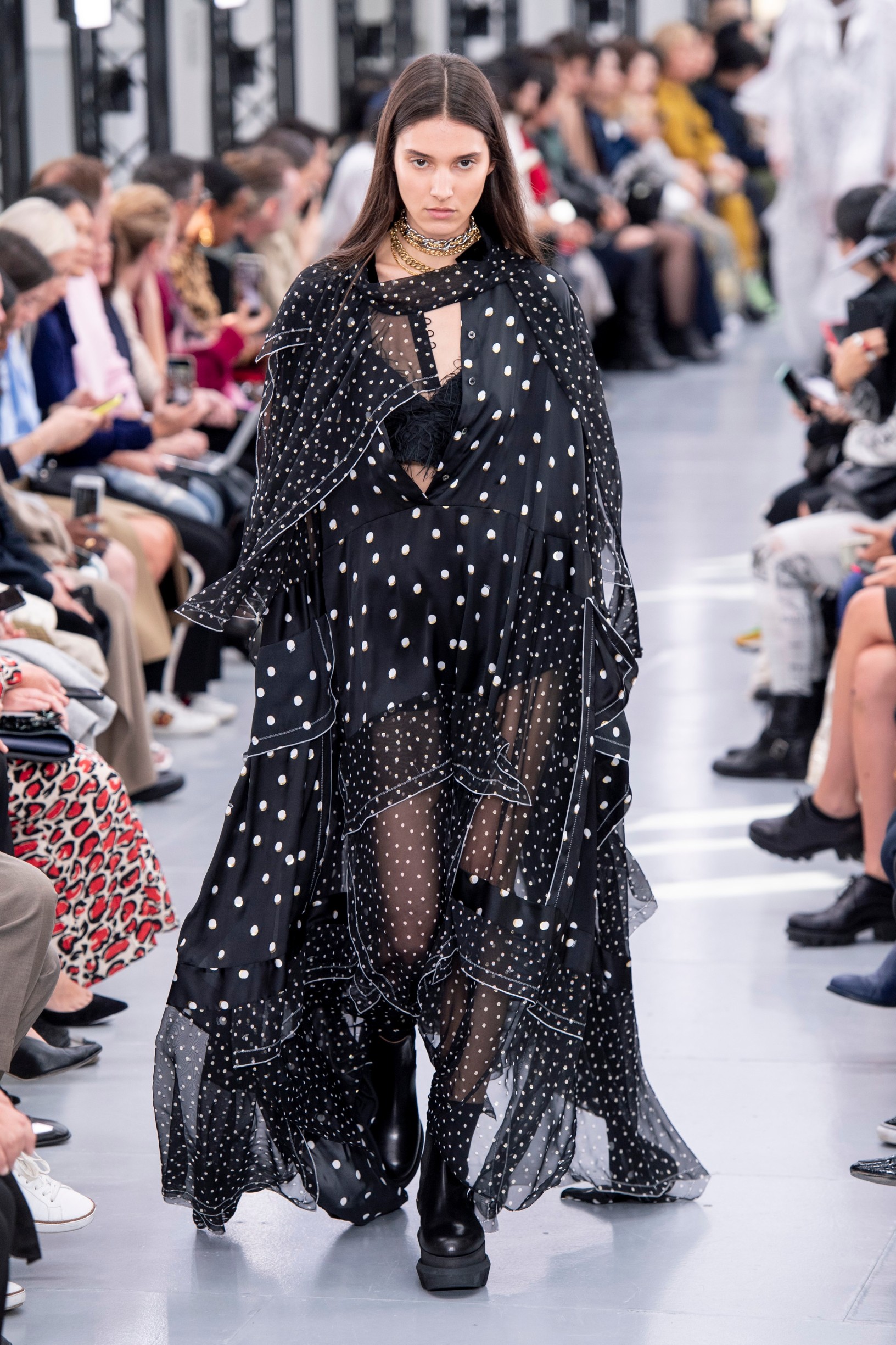 Sacai
catwalk fashion show at Paris Fashion Week SS20, in
Paris, France, September 2019, Image: 474790205, License: Rights-managed, Restrictions: , Model Release: no, Credit line: Rick Gold / Capital pictures / Profimedia