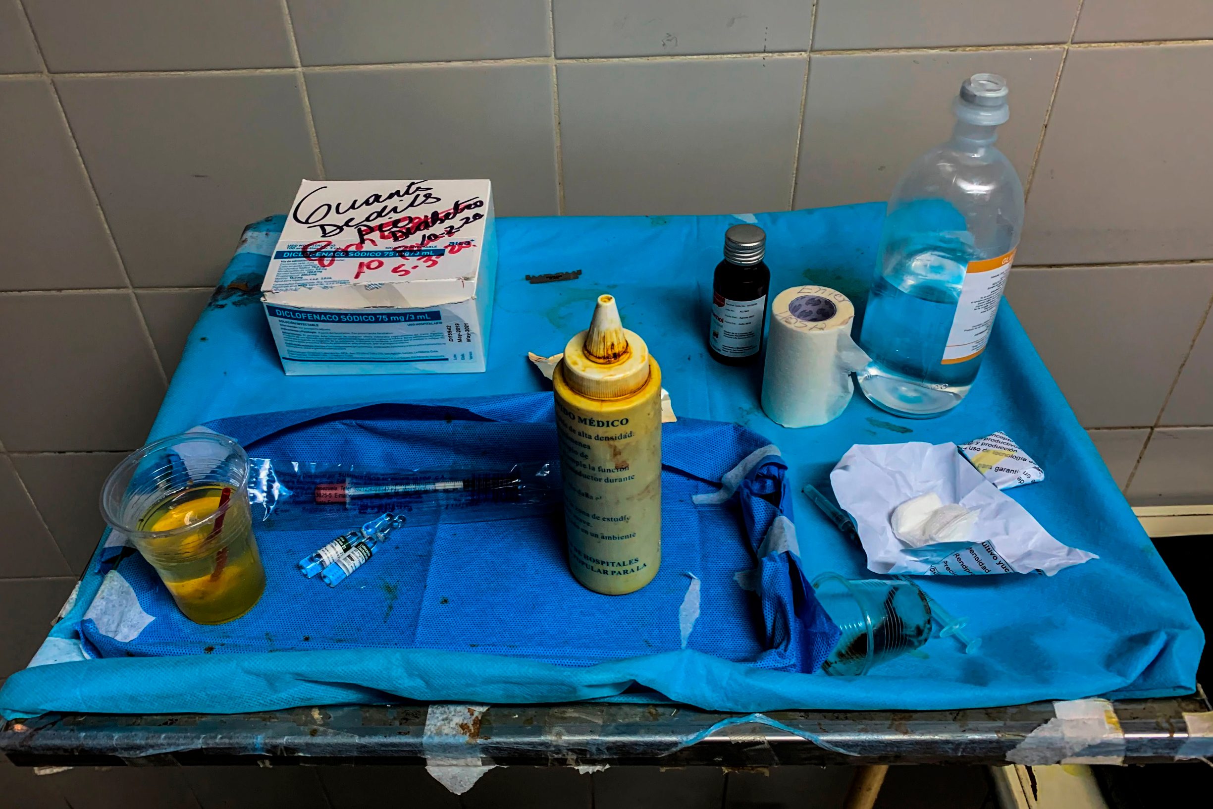Deteriorated medical equipment is seen at the Guiria hospital, in Guiria, Venezuela, on March 14, 2020. - Human rights organizations recently warned Venezuela faced catastrophic consequences from the COVID-19 coronavirus pandemic which threatens to overwhelm its crumbling health system. (Photo by Federico PARRA / AFP)