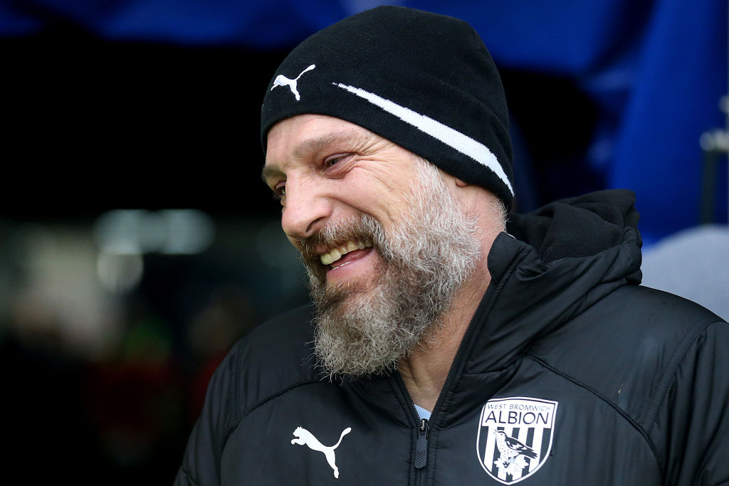LONDON, ENGLAND - FEBRUARY 09: Slaven Bilic reacts at half-time during the Sky Bet Championship match between Millwall and West Bromwich Albion at The Den on February 09, 2020 in London, England. (Photo by Alex Pantling/Getty Images)