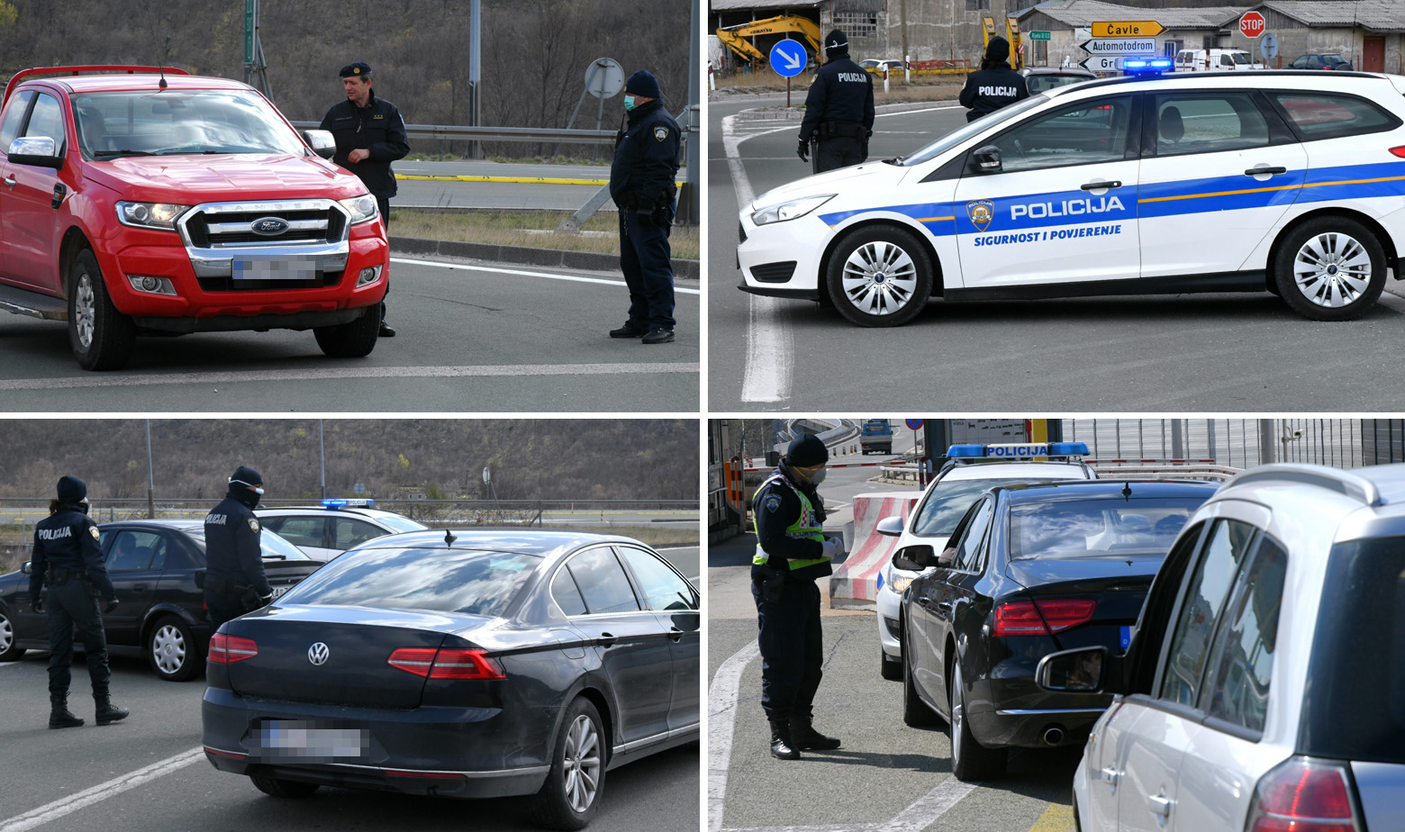 Policijske kontrole na naplatnoj postaji Kikovica i na Krku