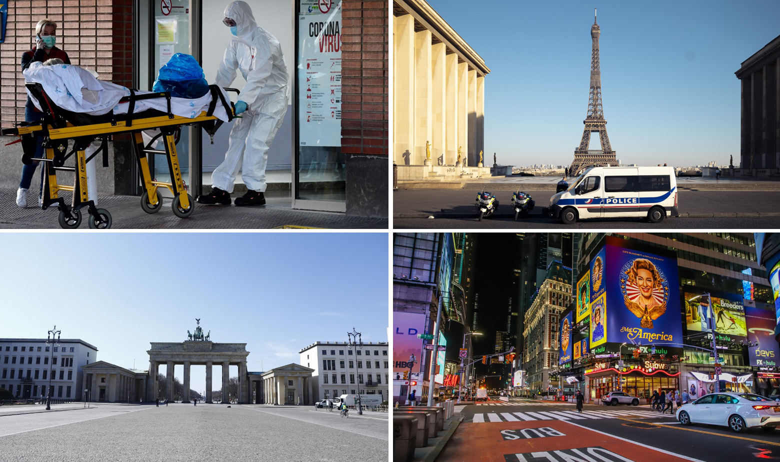 Prizori iz Madrida, Pariza, Berlina i New Yorka