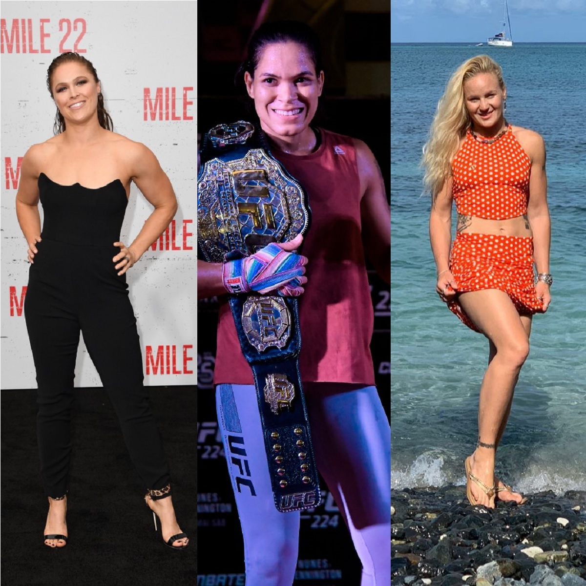 Ronda Rousey, Amanda Nunes i Valentina Shevchenko
