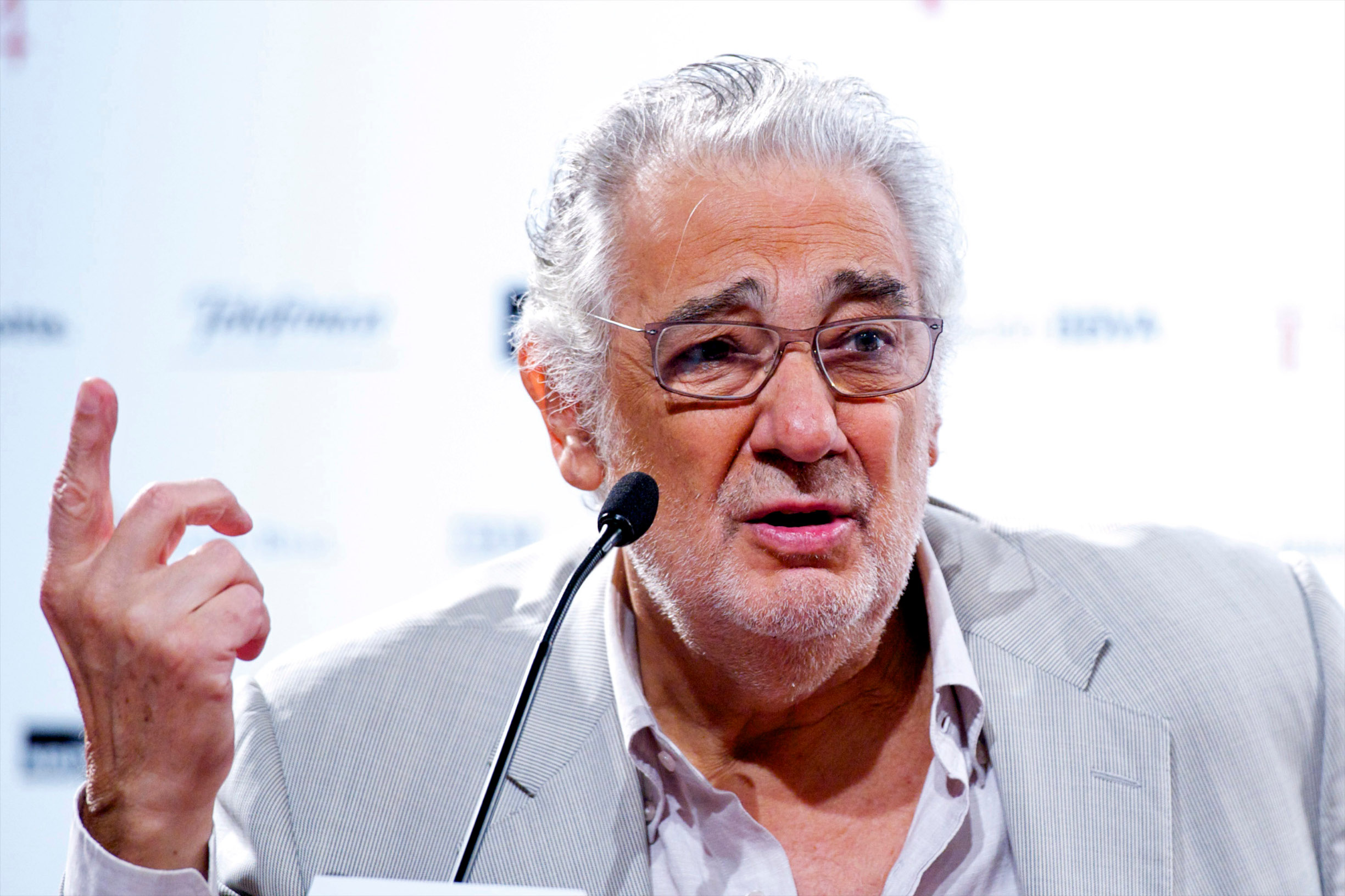 MADRID, SPAIN - JUNE 23:  Placido Domingo attends 'A Mi Espana' presentation at Teatro Real on June 23, 2014 in Madrid, Spain.  (Photo by Juan Naharro Gimenez/Getty Images)