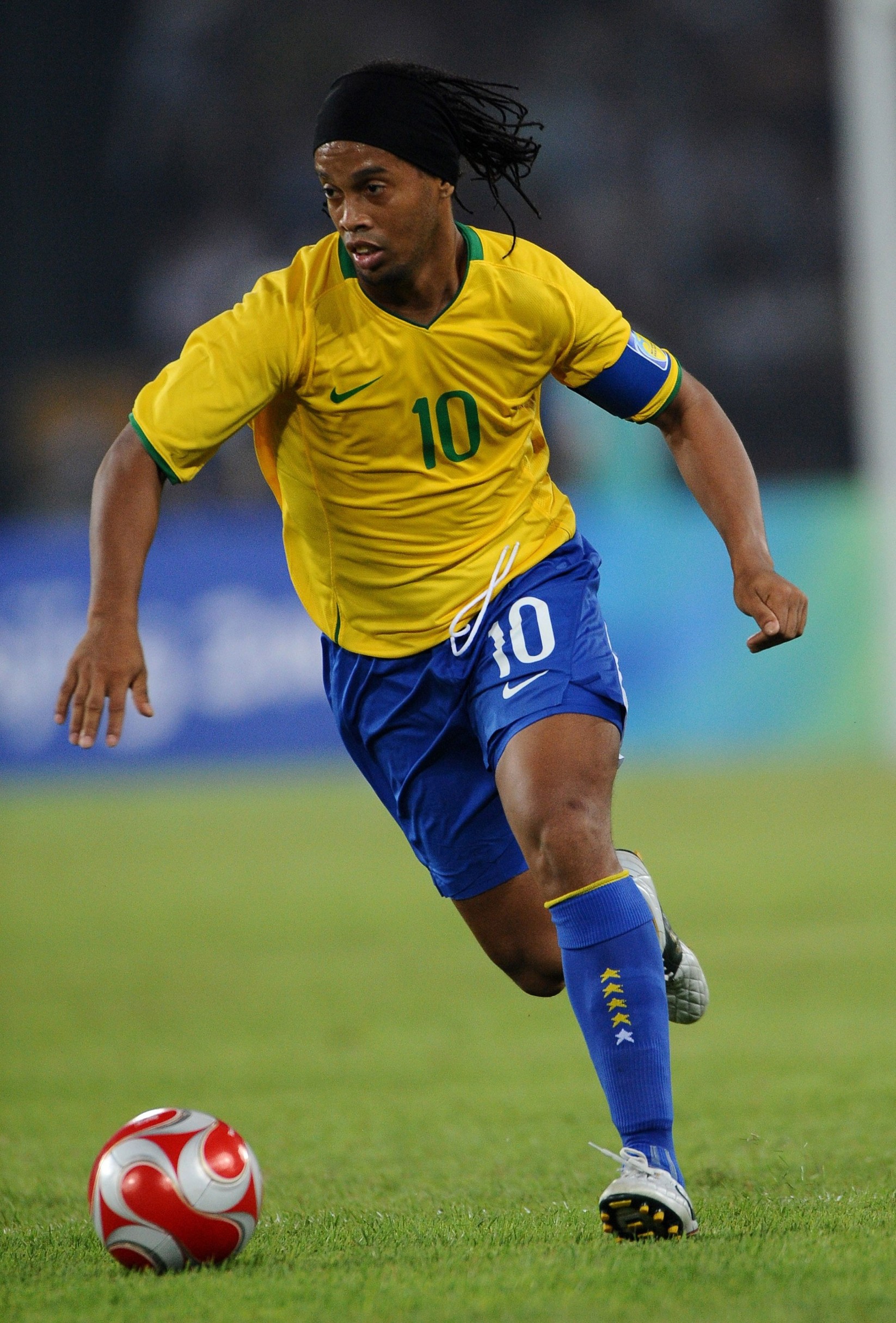 Aug. 19, 2008 - RonaldiNho of Brazil plays against Argentina in semifinals on Tuesday, August 19, 2008, in the Games of the the XXIX Olympiad in Beijing, China. (Abaca Press/MCT), Image: 212437328, License: Rights-managed, Restrictions: , Model Release: no, Credit line: Abaca Press / Zuma Press / Profimedia