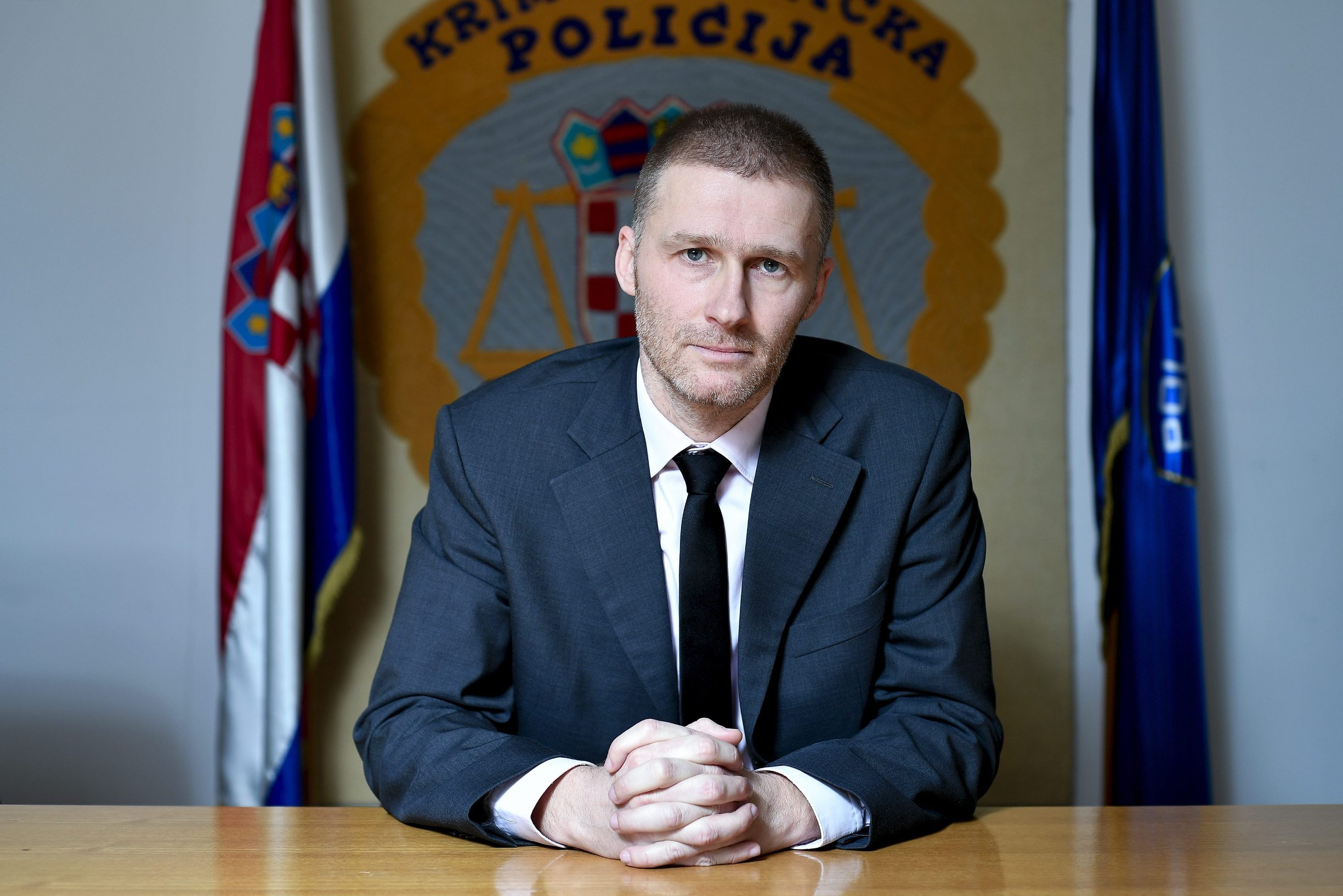 Zagreb, 231216.
Policijski inspektor Antonio Gerovac, fotografiran u Ravnateljstvu policije.
Foto: Boris Kovacev / CROPIX