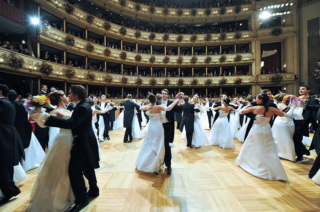 VIENNA, AUSTRIA - FEBRUARY 16: Opening ceremony of the traditional Vienna Opera Ball at the Vienna State Opera on February 16, 2012 in Vienna, Austria.  (Photo by Martin Schalk/Getty Images)