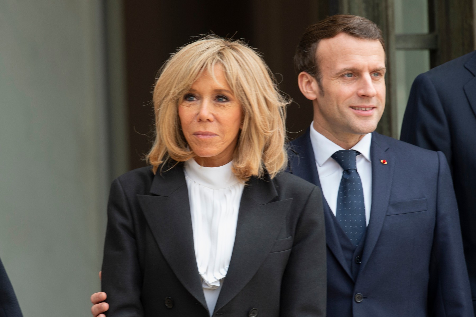 French President Emmanuel Macron and his wife Brigitte Macron receive the King Felipe of Spain and his wife Queen Letizia of Spain at theElysee Palace . On March 11, 2020 in Paris, France., Image: 505477039, License: Rights-managed, Restrictions: , Model Release: no, Credit line: Philippe Perusseau / KCS Presse / Profimedia