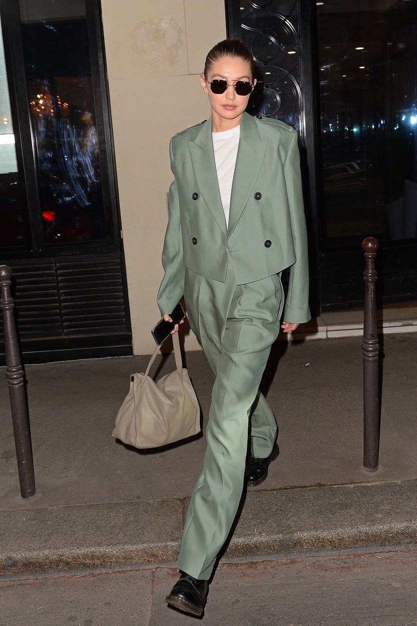 Gigi Hadid leaves Chanel store rue Cambon after an all-day shooting in Paris, France, on December 05, 2019., Image: 486566143, License: Rights-managed, Restrictions: , Model Release: no, Credit line: Favier Laurene/ABACA / Abaca Press / Profimedia