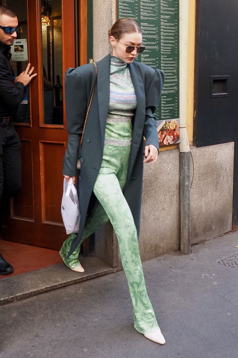Gigi Hadid is seen during Milan Fashion Week Fall/Winter 2020-2021 on February 21, 2020 in Milan, Italy. //03VULAURENT_IMG_2638/2002211631/Credit:Laurent Vu/SIPA/2002211640, Image: 500109134, License: Rights-managed, Restrictions: , Model Release: no, Credit line: Laurent Vu / Sipa Press / Profimedia