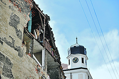 Zagreb, 210420.
Centar grada mjesec dana nakon potresa.
Na fotografiji: Djordjiceva ulica.
Foto: Boris Kovacev / CROPIX