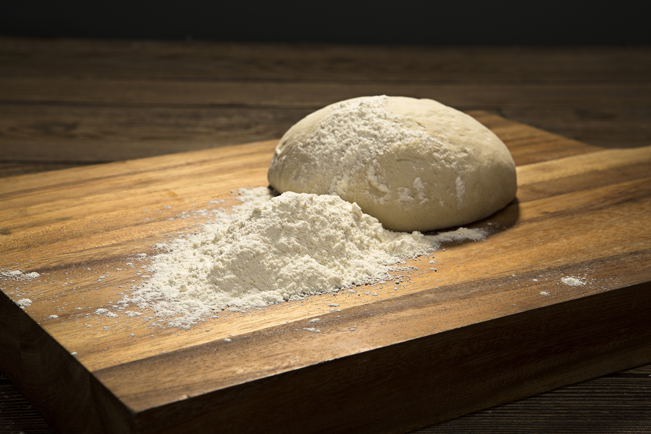 Unbaked Boule Dough on Paddle