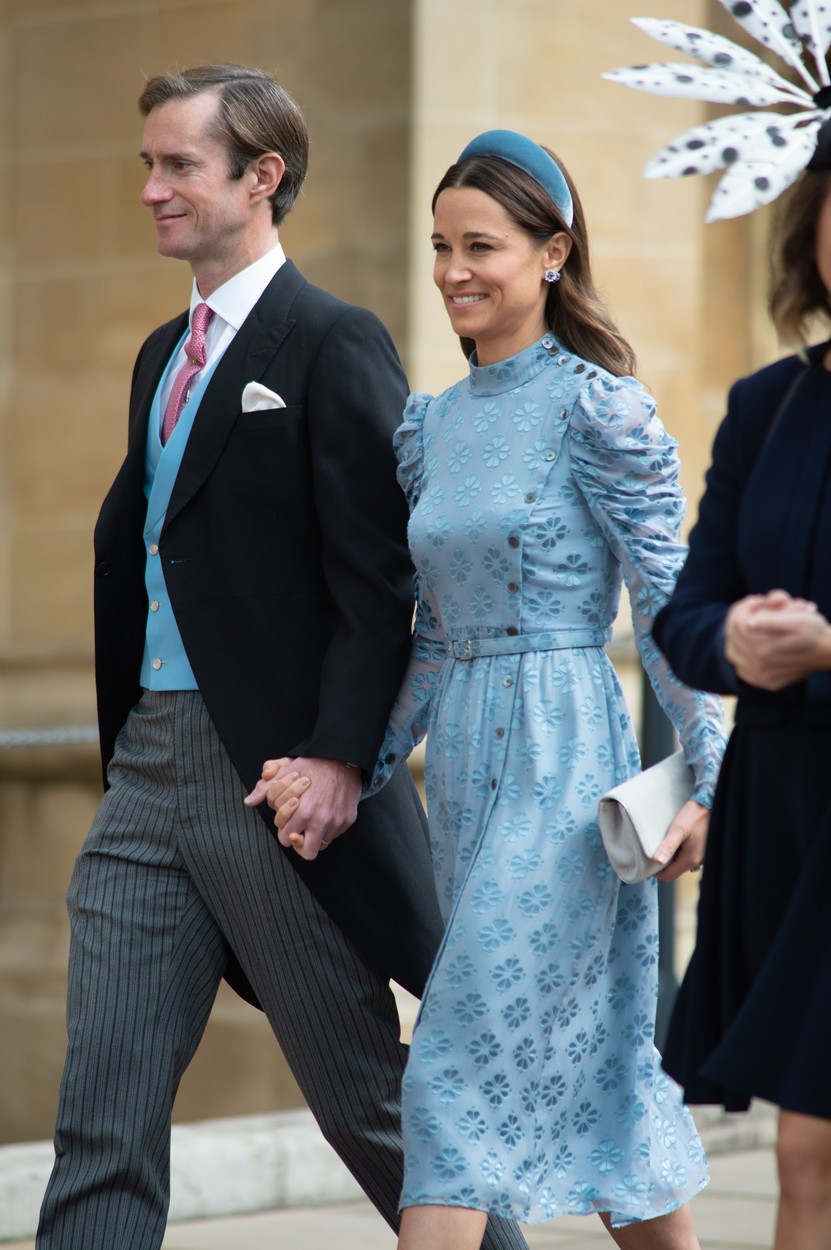The wedding of Lady Gabriella Windsor and Mr Thomas Kingston  at St Georgeâ€™s Chapel, Windsor Castle, Windsor on Saturday 18th May 2019.
James Matthews and wife, Pippa Middleton
©Ian McIlgorm/Mail on Sunday/Solo Syndication, Image: 434868023, License: Rights-managed, Restrictions: , Model Release: no, Credit line: Ian McIlgorm / Solo / Profimedia
